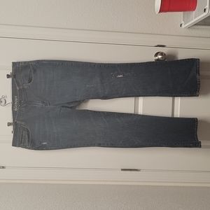 NY&Co distressed low rise bootcut